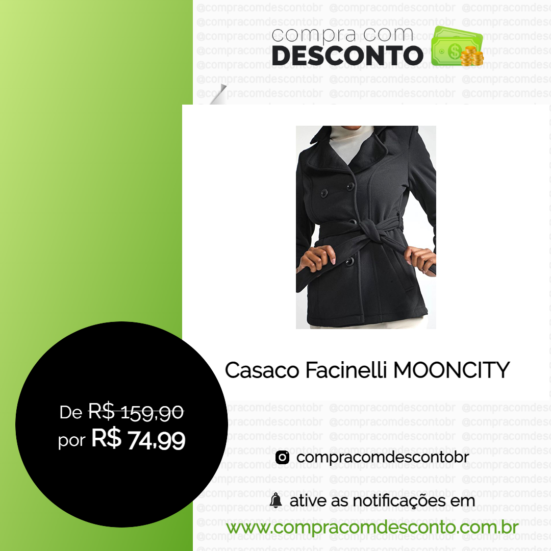 Casaco Facinelli MOONCITY na loja Dafiti - Compra Com Desconto