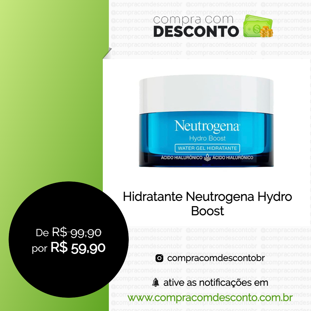 Hidratante Neutrogena Hydro Boost na loja Magalu - Compra Com Desconto