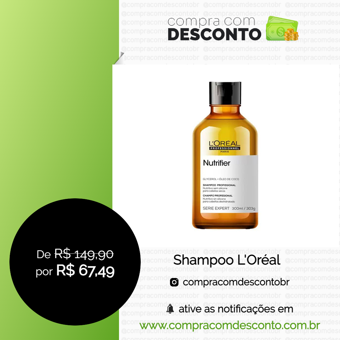 Shampoo L'Oréal na loja Magalu- Compra Com Desconto