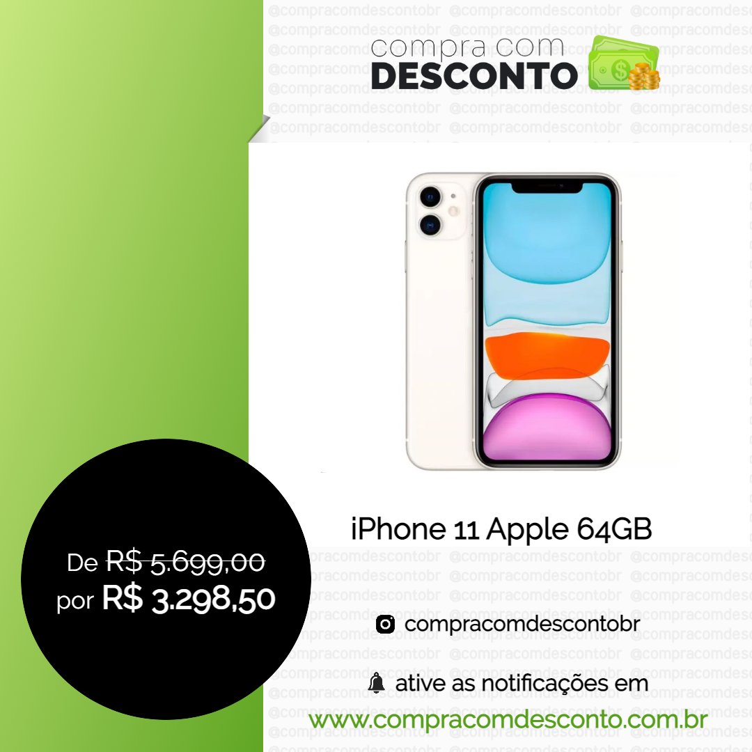 iPhone 11 Apple 64GB na loja Magalu - Compra Com Desconto