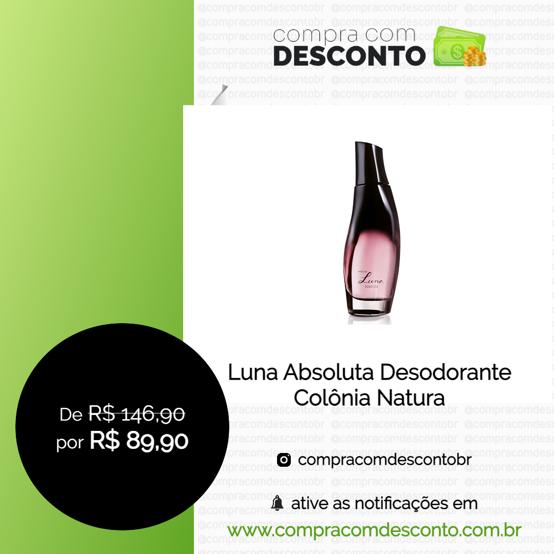 Luna Absoluta Desodorante Colônia Natura no site Natura- Compra Com Desconto