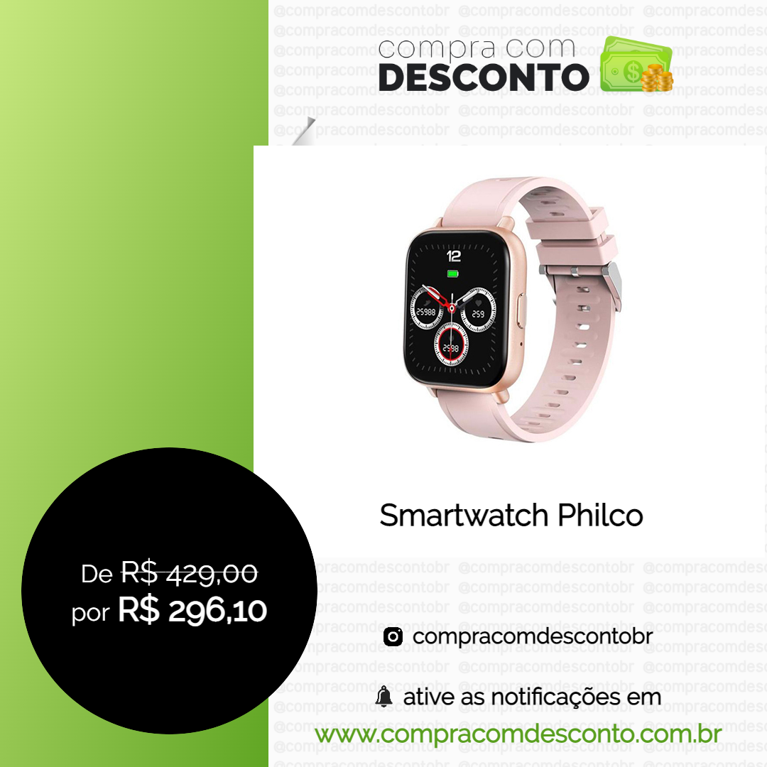 Smartwatch Philco na loja Magalu - Compra Com Desconto