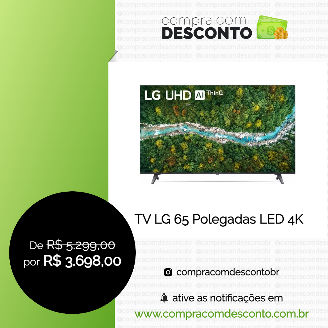 TV LG 65 Polegadas LED 4K na loja Amazon- Compra Com Desconto