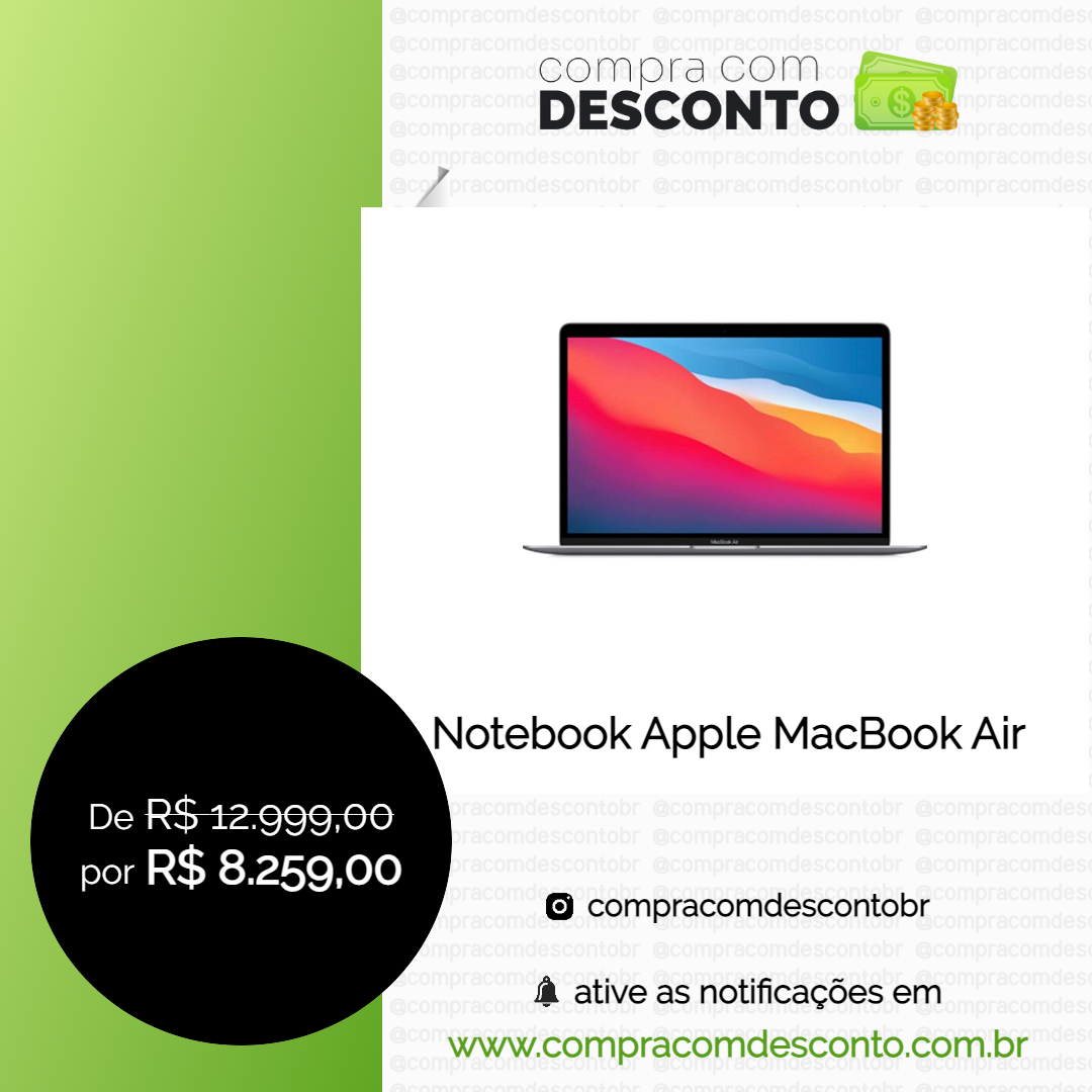 Notebook Apple MacBook Air na loja Amazon - Compra Com Desconto