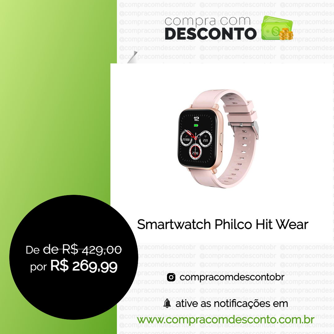 Smartwatch Philco Hit Wear na loja Magalu - Compra Com Desconto